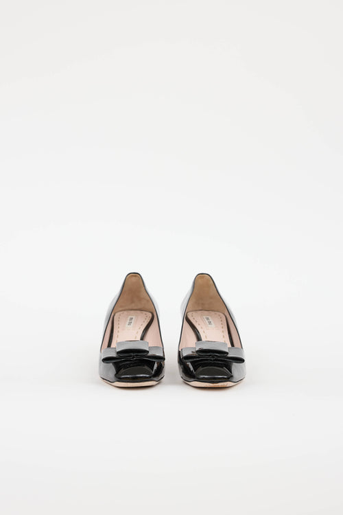 Miu Miu Patent Bow Pump