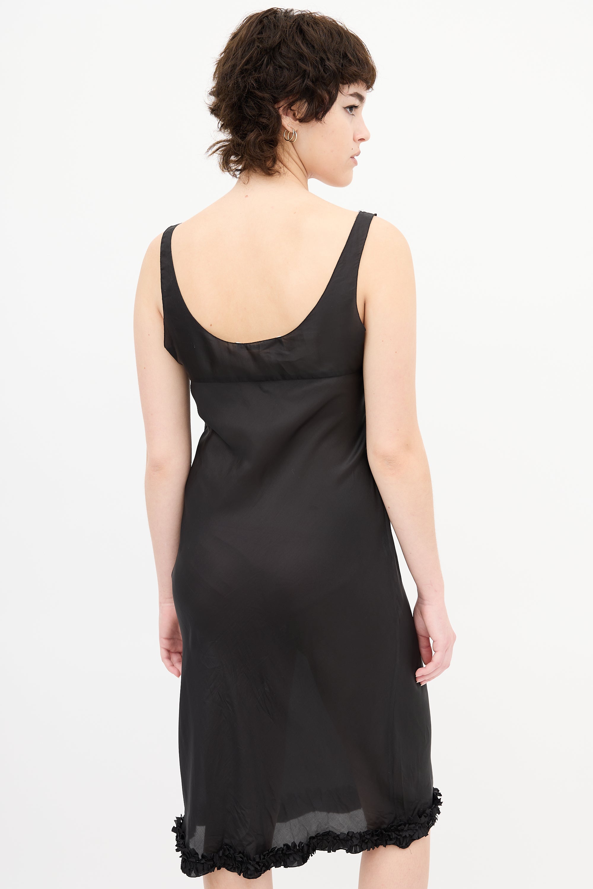 Miu Miu // Black Sheer Silk Midi Dress – VSP Consignment Miu Miu // Black Sheer Silk Midi Dress – VSP Consignment