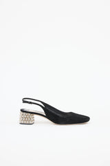 Miu MiuCrystal Stud Slingback Mule