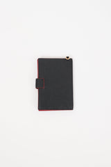 Miu Miu Black & Red Madras Love Lanyard Bifold Wallet