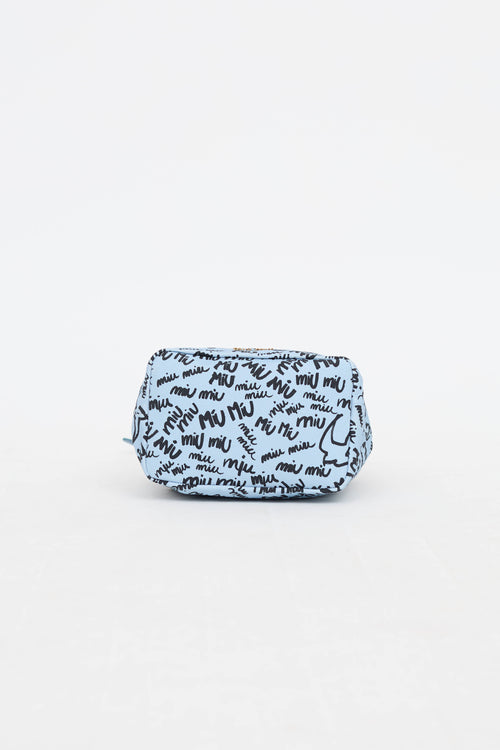 Miu Miu Graffiti Drawstring Pouch