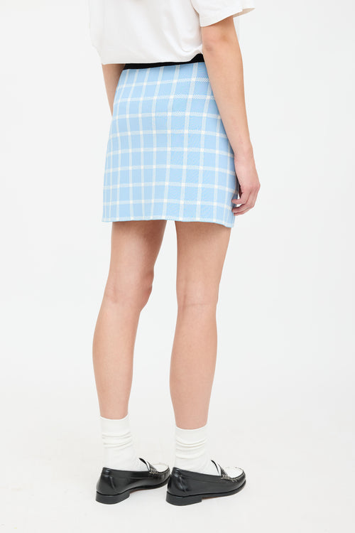 Miu Miu Windowpane Mini Skirt