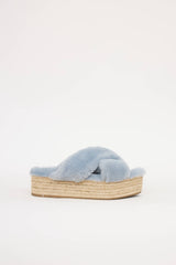 Miu Miu Fuzzy Espadrille Sandal