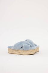 Miu Miu Fuzzy Espadrille Sandal