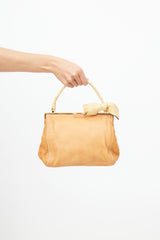 Miu Miu Brown Leather Bow Bag