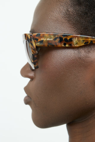 Miu Miu SMU11OS Square Rimless Sunglasses