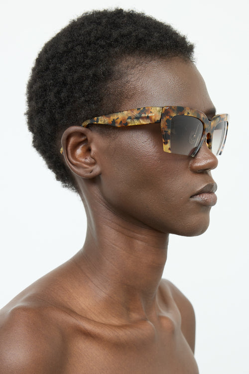 Miu Miu SMU11OS Square Rimless Sunglasses