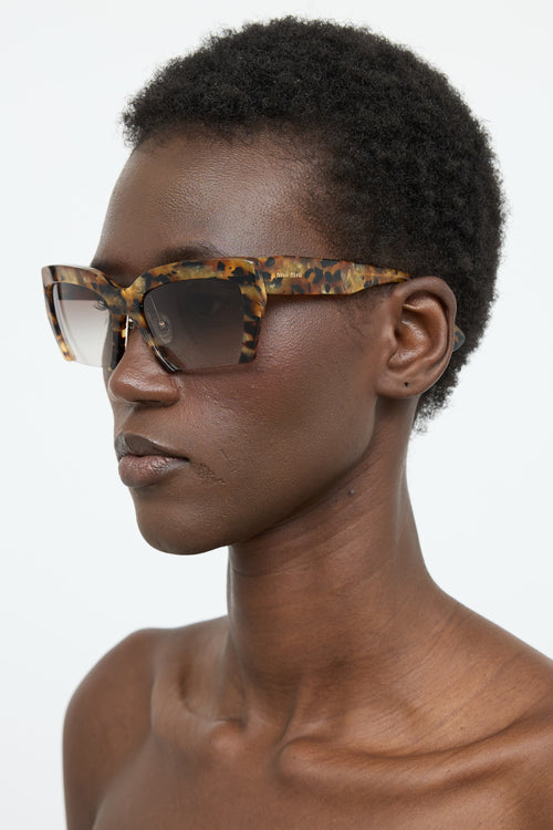 Miu Miu SMU11OS Square Rimless Sunglasses