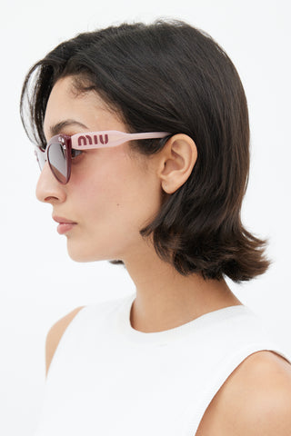 Miu Miu Burgundy & Pink SMU05T Sunglasses