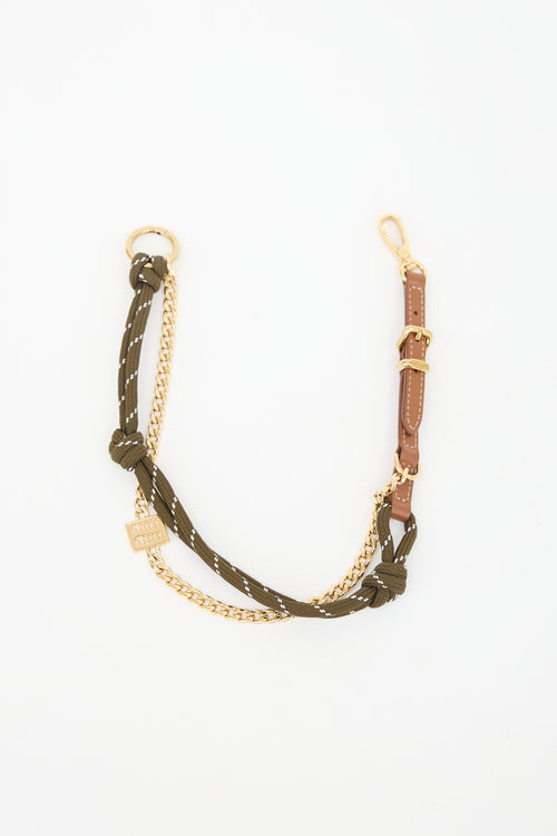 Miu Miu Chain & Cord Bag Charm