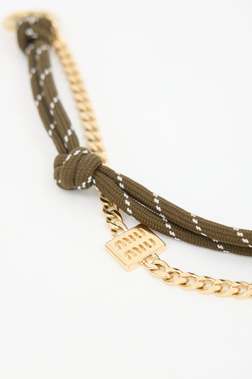 Miu Miu Chain & Cord Bag Charm