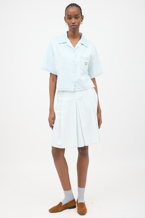 Miu Miu Chambray Denim Shirt