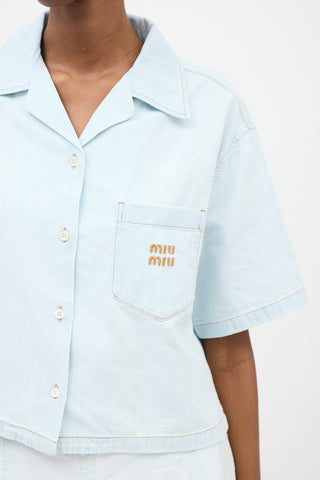 Miu Miu Chambray Denim Shirt