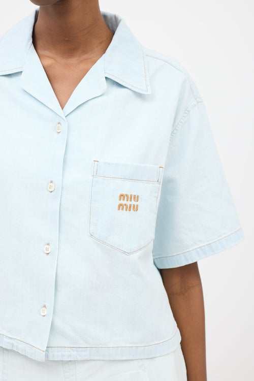 Miu Miu Chambray Denim Shirt