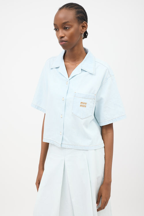 Miu Miu Chambray Denim Shirt