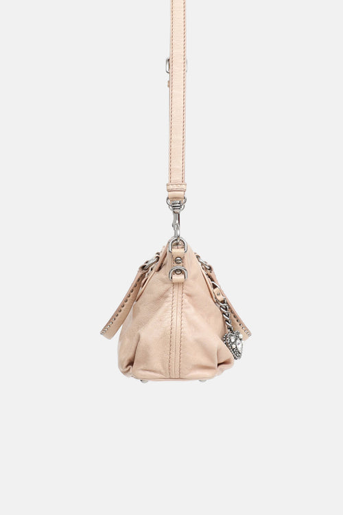 Vitello Lux Heart Charm Bag