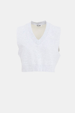 Miu Miu Cropped Logo Vest
