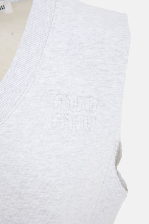 Miu Miu Cropped Logo Vest