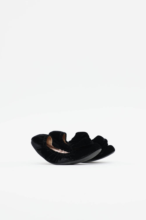 Miu Miu Velvet Scrunch Flat