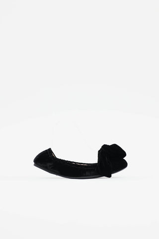 Miu Miu Velvet Scrunch Flat