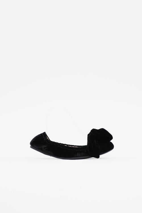 Miu Miu Velvet Scrunch Flat