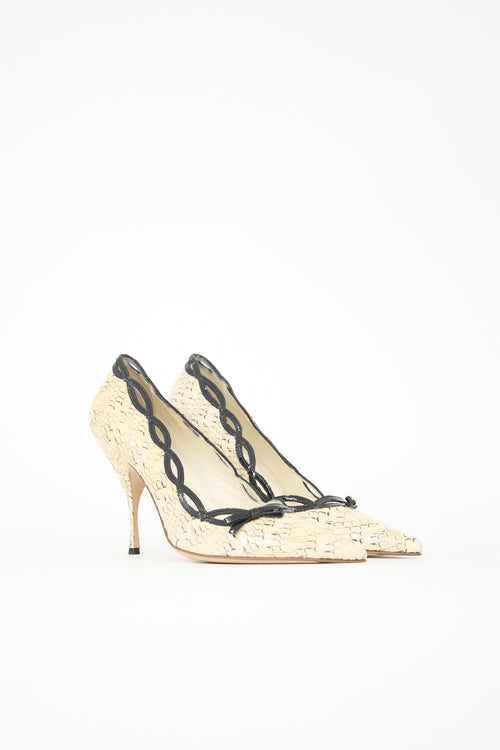 Miu Miu Exotic Leather Pump