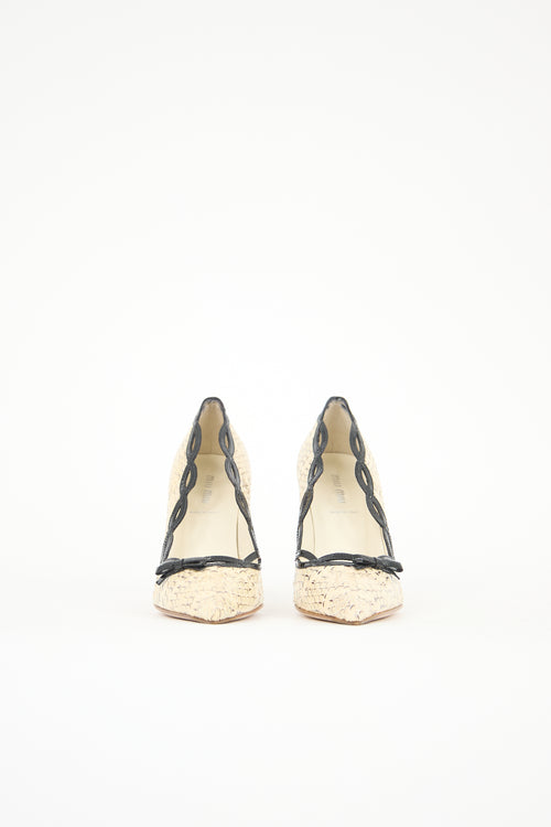 Miu Miu Exotic Leather Pump