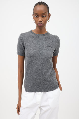 Miu Miu FW 2023 Cashmere Short Sleeve Sweater