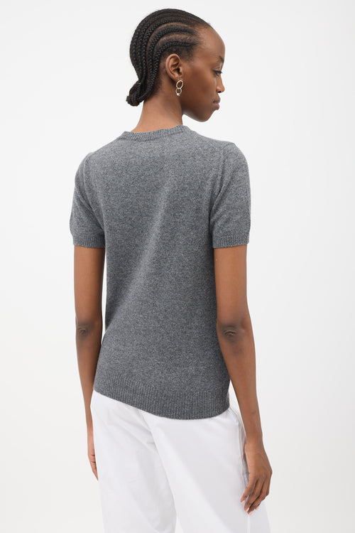 Miu Miu FW 2023 Cashmere Short Sleeve Sweater