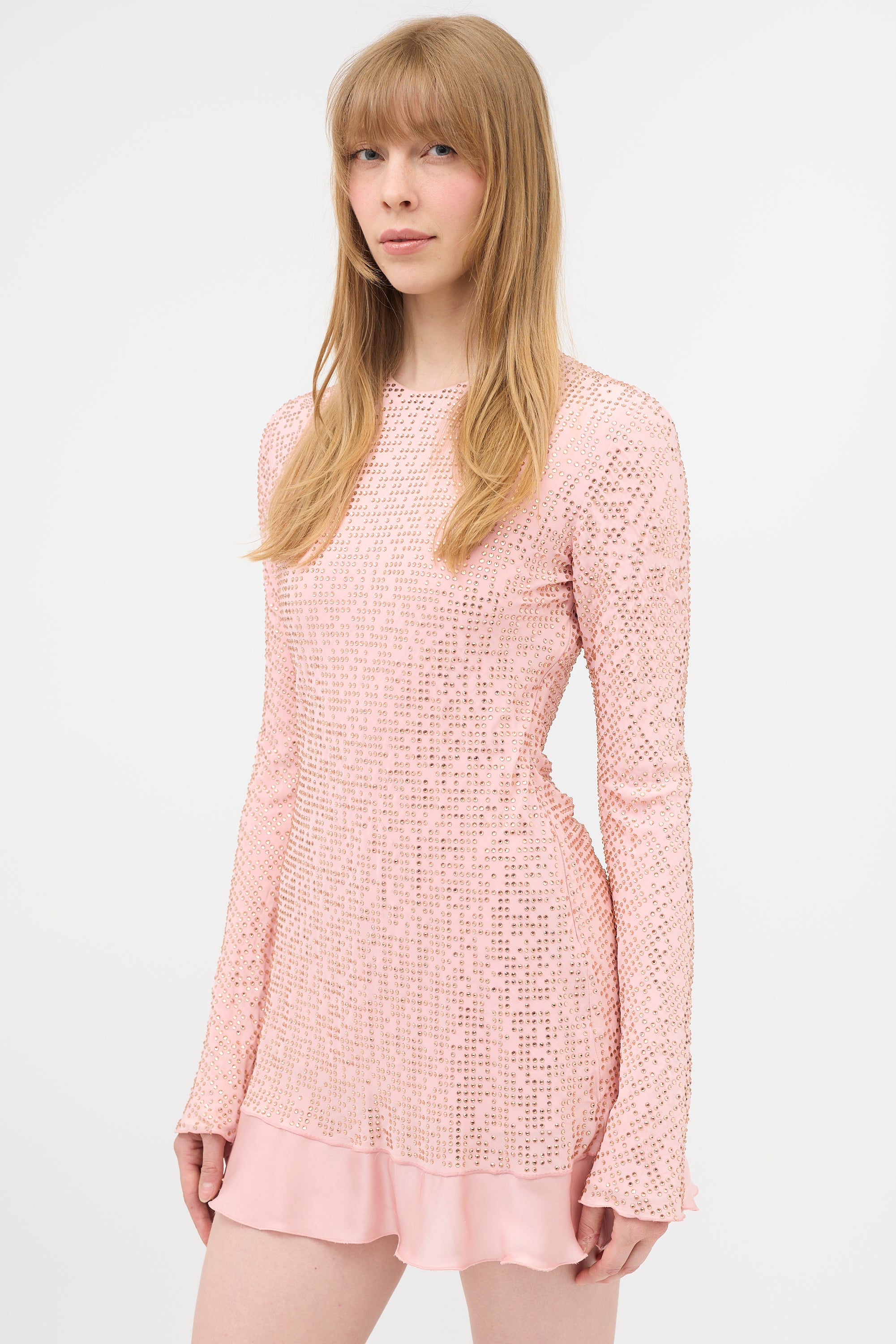miu miu pink silk dress Miu Miu Satin Maxi Dress | Pink