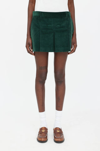 Miu Miu Corduroy Biliardo Mini Skirt