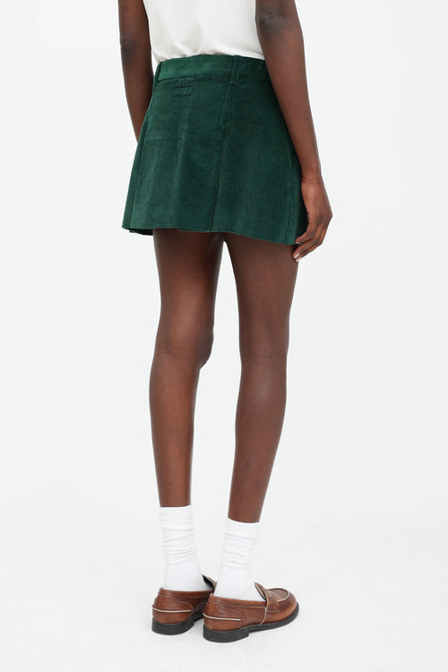 Miu Miu Corduroy Biliardo Mini Skirt