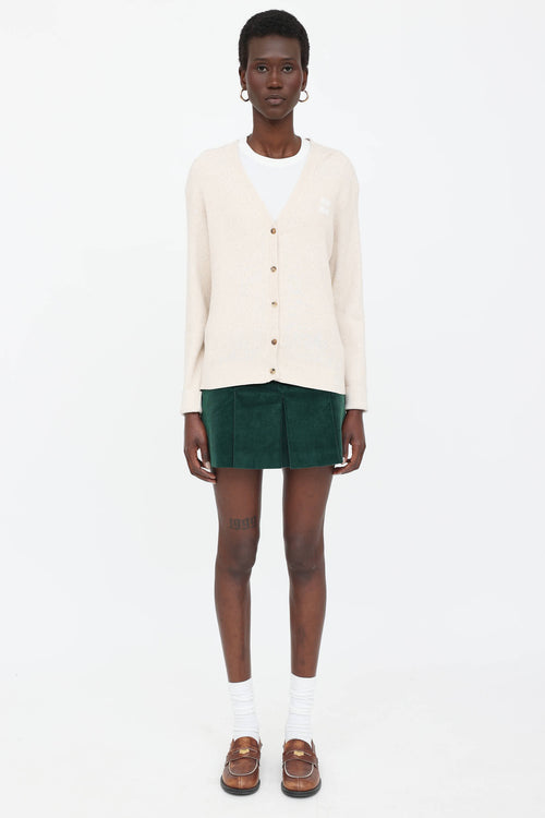 Miu Miu Corduroy Biliardo Mini Skirt