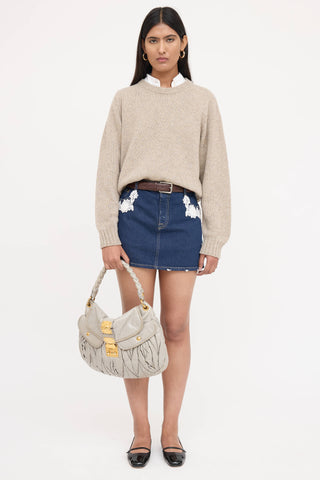 Miu Miu Matelasse Coffer Bag