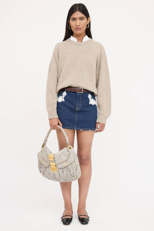 Miu Miu Matelasse Coffer Bag