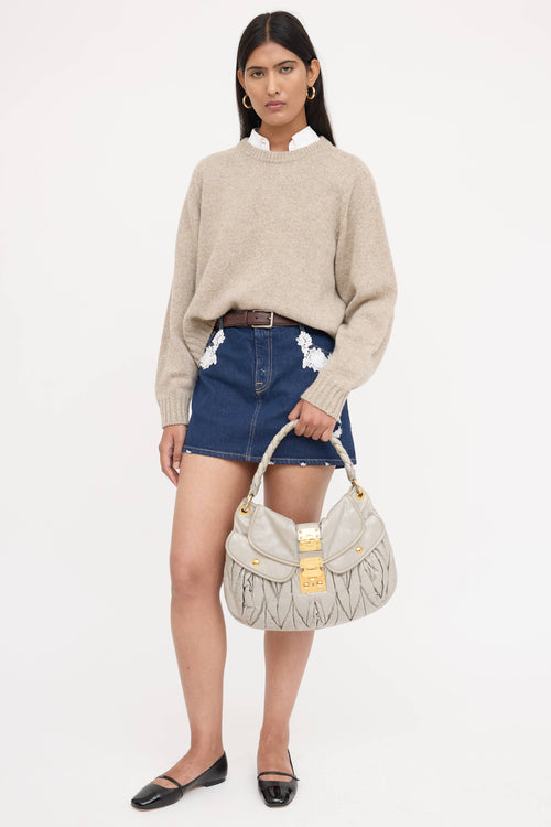 Miu Miu Matelasse Coffer Bag
