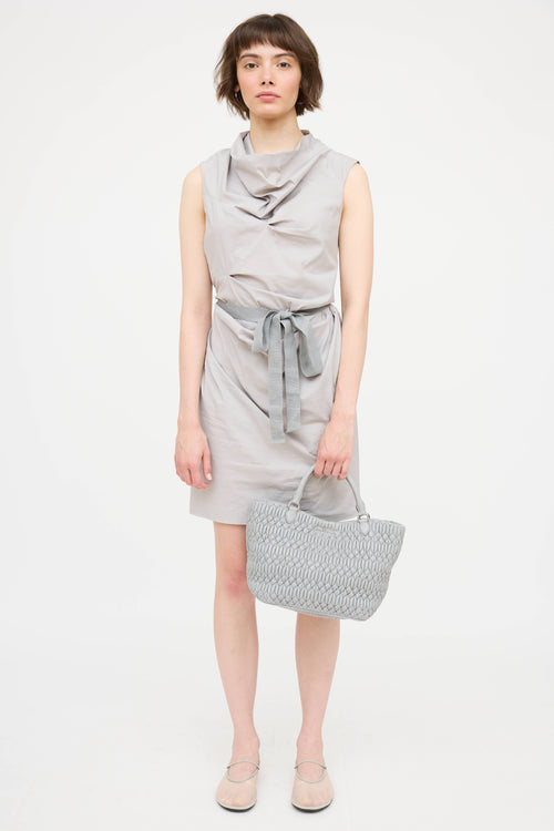 Nappa Mattelasse Crystal Tote Bag