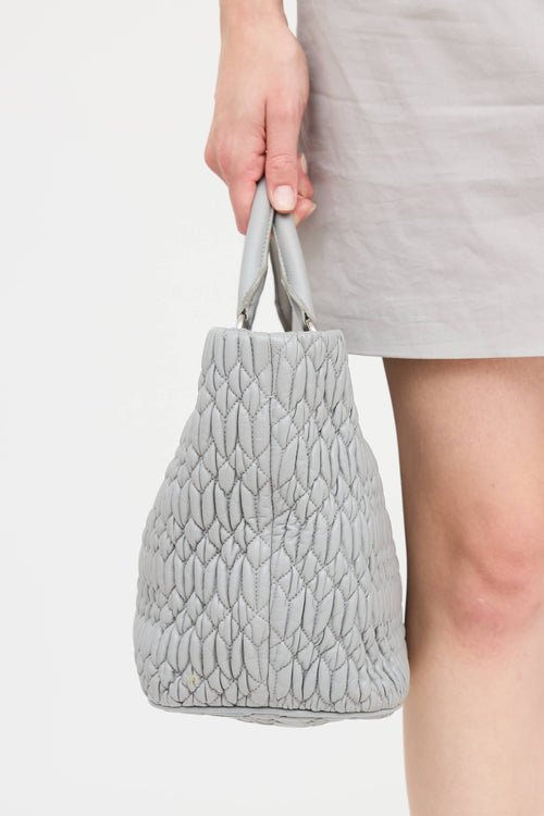 Nappa Mattelasse Crystal Tote Bag