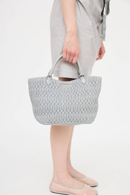 Nappa Mattelasse Crystal Tote Bag
