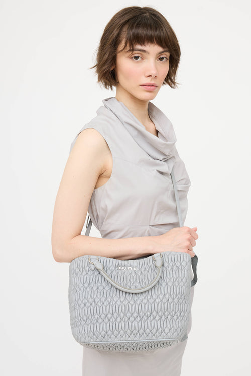 Nappa Mattelasse Crystal Tote Bag