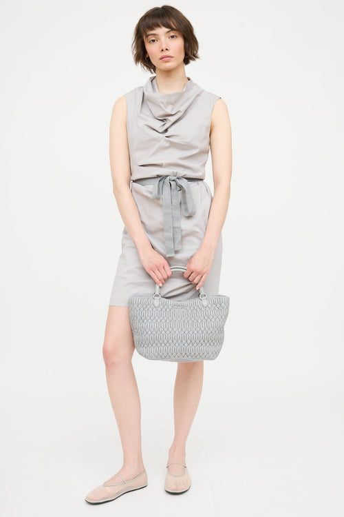 Nappa Mattelasse Crystal Tote Bag