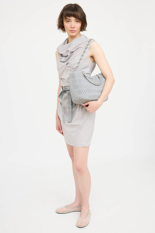 Nappa Mattelasse Crystal Tote Bag