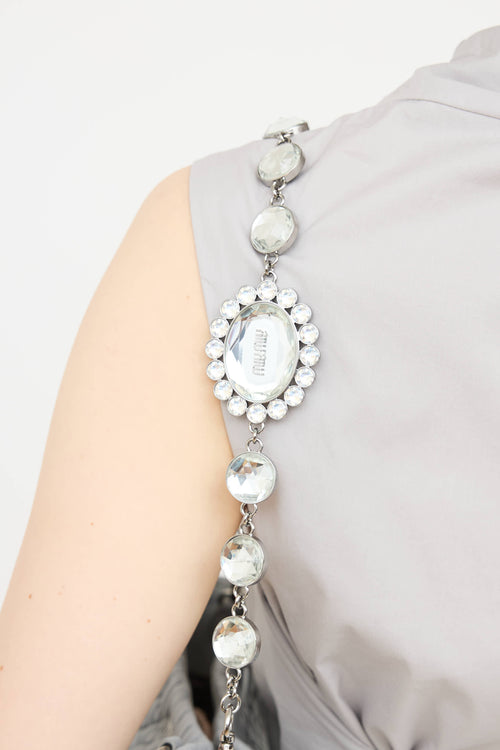 Nappa Mattelasse Crystal Tote Bag