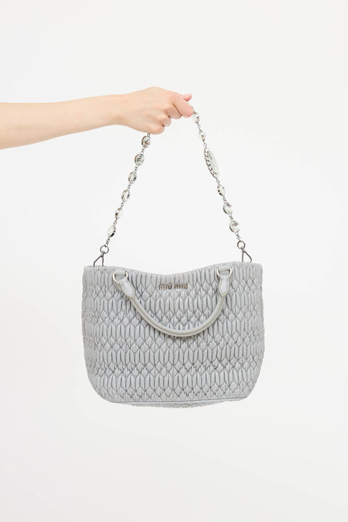 Nappa Mattelasse Crystal Tote Bag
