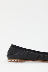 Miu Miu Leather Ballet Flat