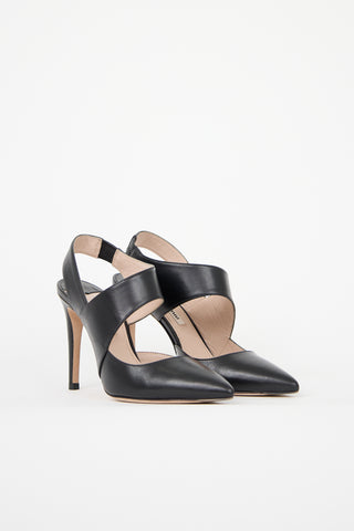 Miu Miu Leather Cut Out Pump