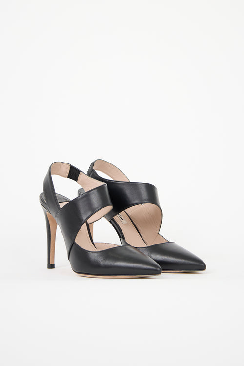 Miu Miu Leather Cut Out Pump