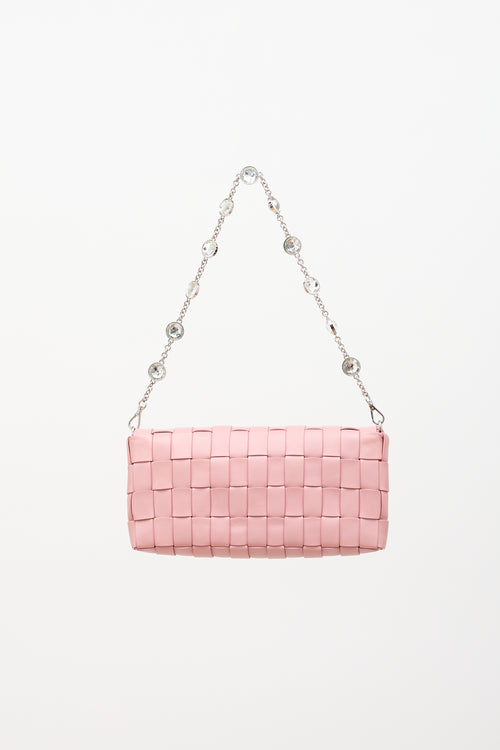 Miu Miu Leather Intreccio Clutch