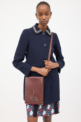 Miu Miu Leather Officer Crossbody Bag