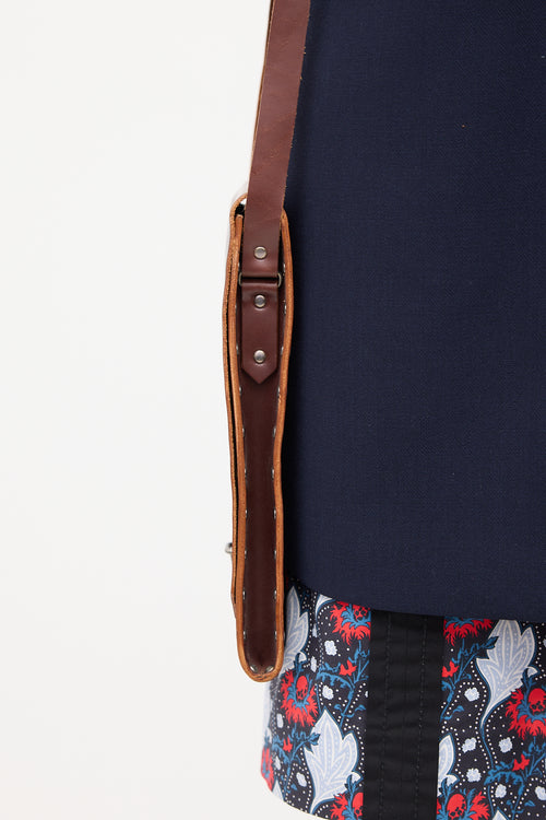 Miu Miu Leather Officer Crossbody Bag
